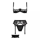 Gush - 3-piece bra set - Black - Christine le Duc