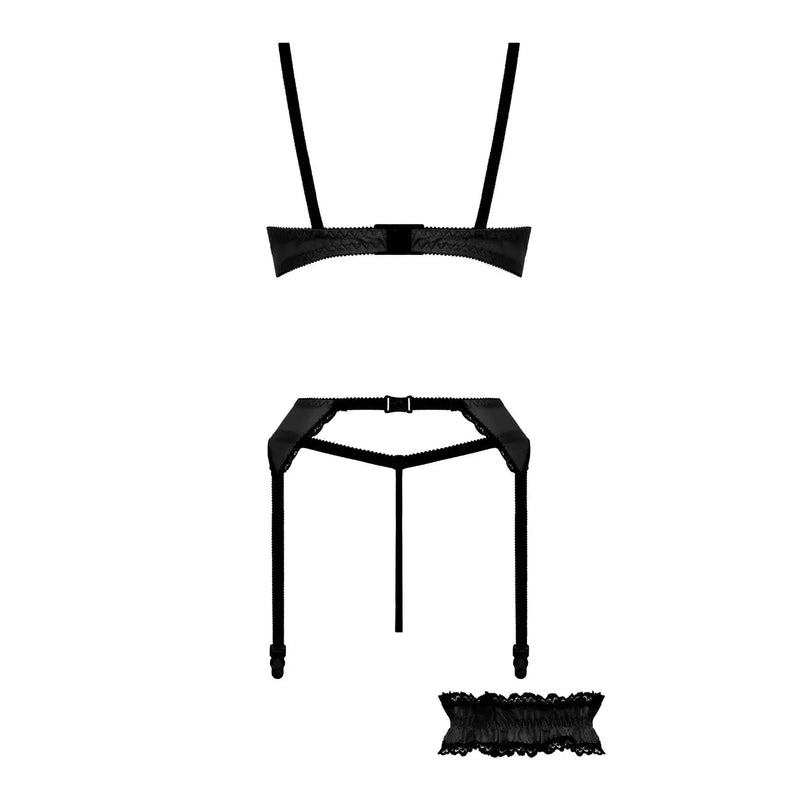 Gush - 3-piece bra set - Black - Christine le Duc